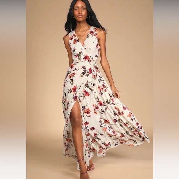 Lulus Dresses & Skirts - Lulus floral wrap maxi dress
